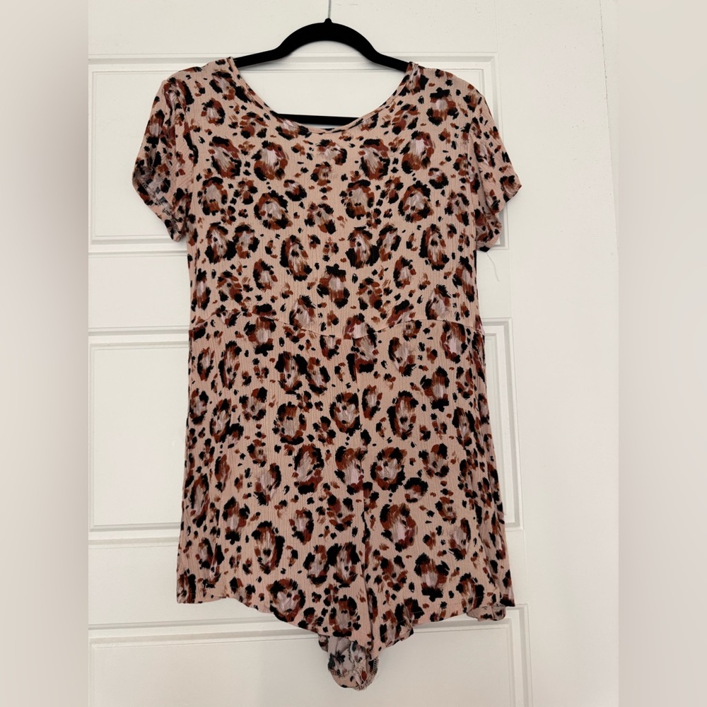 Leopard Print Women's romper